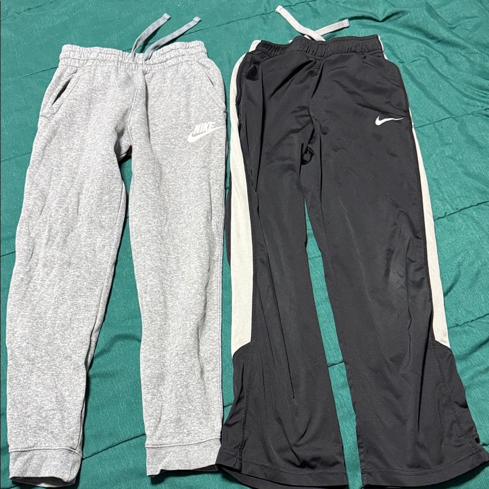 Lot 2 - Nike Kids Gray and Black Joggers Set